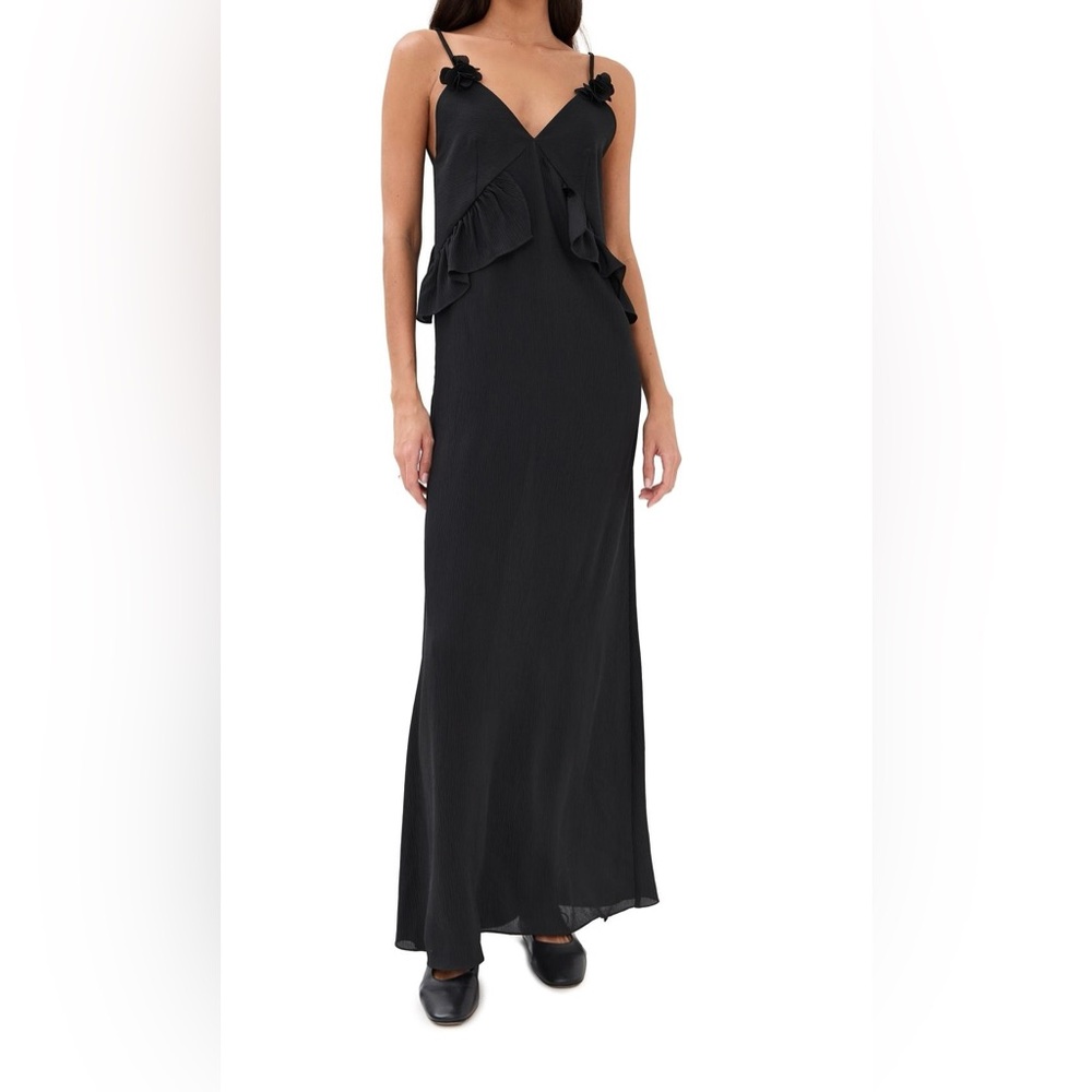 NWT_ Kika Vargas Bel Maxi Sleveless Dress in black size 0